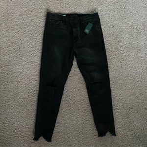dark wash black skinny jeans